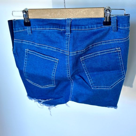 Sexy Mama Maternity Set Denim Shorts & Mama Black T-shirt Size: 2-6 - Picture 7 of 15